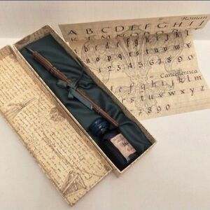 Signum Firenze Calligraphy Set with Blue Ink